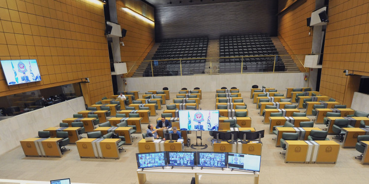 Sessão virtual da Assembleia Legislativa. Foto: Divulgação/Assembleia Legislativa