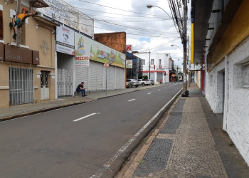 Centro de Franca com lojas fechadas.  Foto: Renato Viana Albarral/F3 Notícias Whatsapp