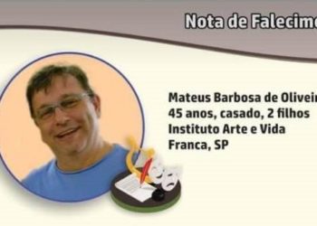 Amigos do professor e ator Mateus de Oliveira fazem homenagens após sua morte por covid-19