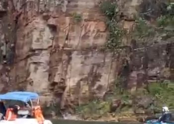 Em torno de um minuto antes de deslizamento em Capitólio, grupo gritou para lanchas saírem