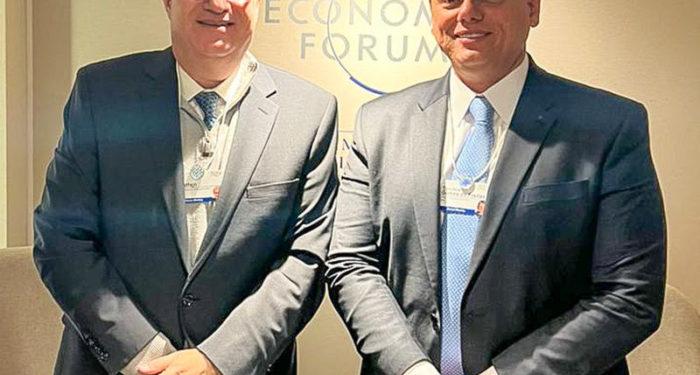No primeiro dia em Davos, Tarcísio encontrou lan Goldfajn, presidente do Banco Interamericano de Desenvolvimento (BID)