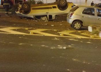 Acidente no viaduto Dona Quita interdita parcialmente Avenida Major Nicácio