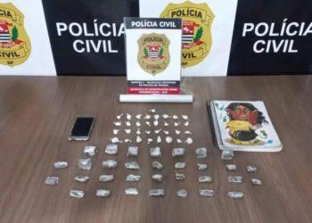 Ação da Dise de Franca prende traficante no Parque do Horto com cocaína e maconha