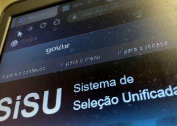Página do SISU 2023 na internet. Foto: Juca Varella/Agência Brasil