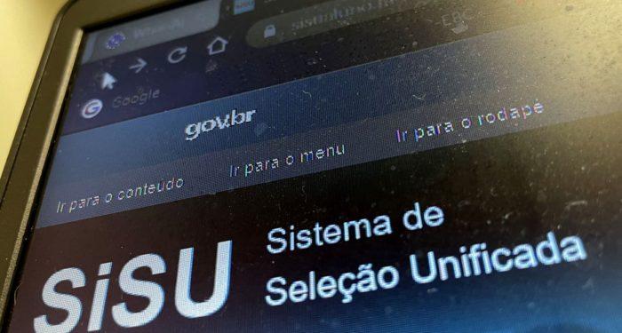 Página do SISU 2023 na internet. Foto: Juca Varella/Agência Brasil