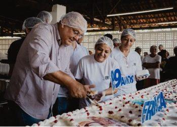 Franca celebra 199 anos com corte de bolo de 80 metros