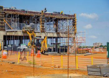 Construção do Hospital Estadual de Franca chega ao sétimo andar e cronograma está em dia