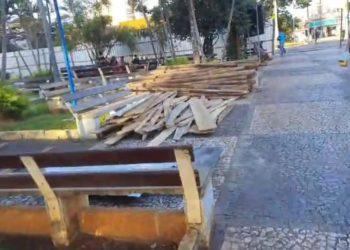 Depois de problemas na praça Nossa Senhora da Conceição, agora é praça Barão que será fechada