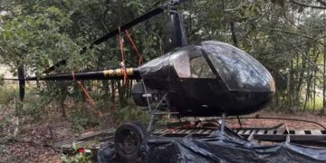 Bandidos furtam helicóptero de garagem em Franca para cobrar resgate