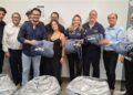 Hemodiálise da Santa Casa de Franca recebe doação de cobertores do Rotary Club de Franca-Imperador.