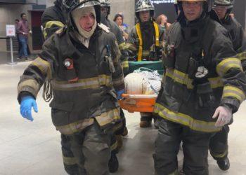 Treinamento simula explosão com múltiplas vítimas no Sesc Franca.