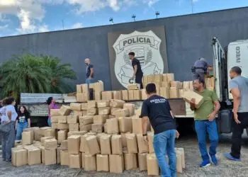 Polícia Militar apreende carga suspeita de sabão líquido falsificado em Franca