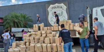 Polícia Militar apreende carga suspeita de sabão líquido falsificado em Franca