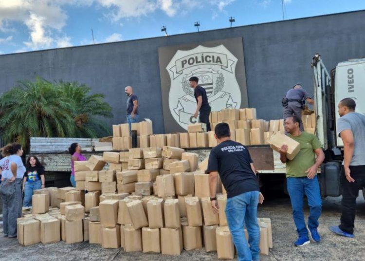 Polícia Militar apreende carga suspeita de sabão líquido falsificado em Franca