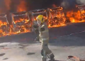 INCÊNDIO DESTRÓI 27 ÔNIBUS E CAUSA PREJUÍZO MILIONÁRIO EM BELO HORIZONTE