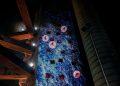 Espetáculo gratuito de dança vertical transforma fachada do Sesc Franca em rio